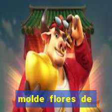 molde flores de papel para imprimir